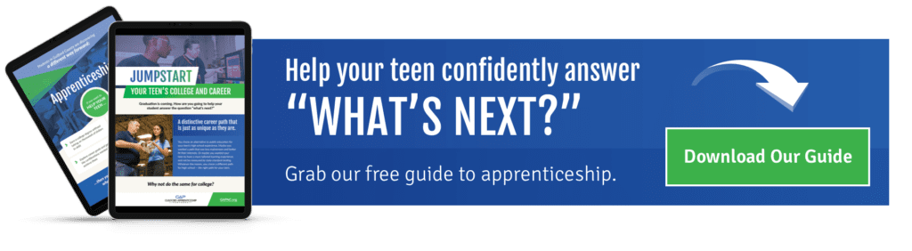 Help your teen confidently answer "What's Next?" CTA graphic